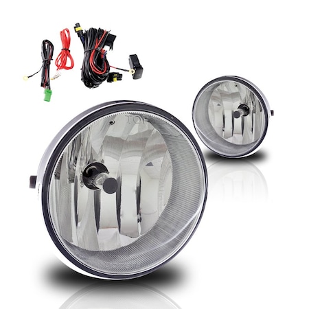 Winjet Fog Lights - Clear - Wiring Kit Included CFWJ-0299-C